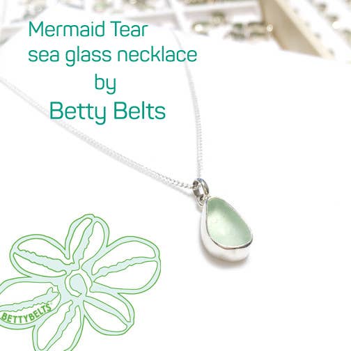 Mermaid Tear Genuine Sea Glass Necklace