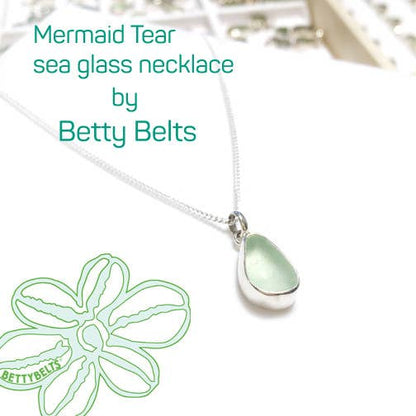 Mermaid Tear Genuine Sea Glass Necklace