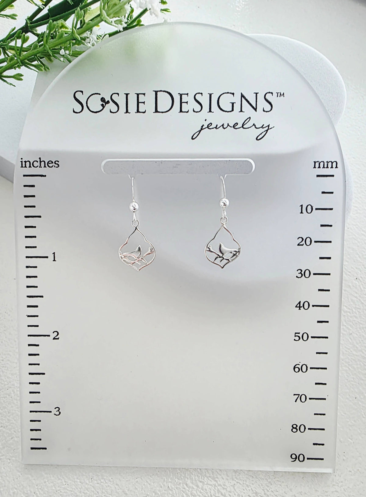 Silver Moroccan Bird Earrings