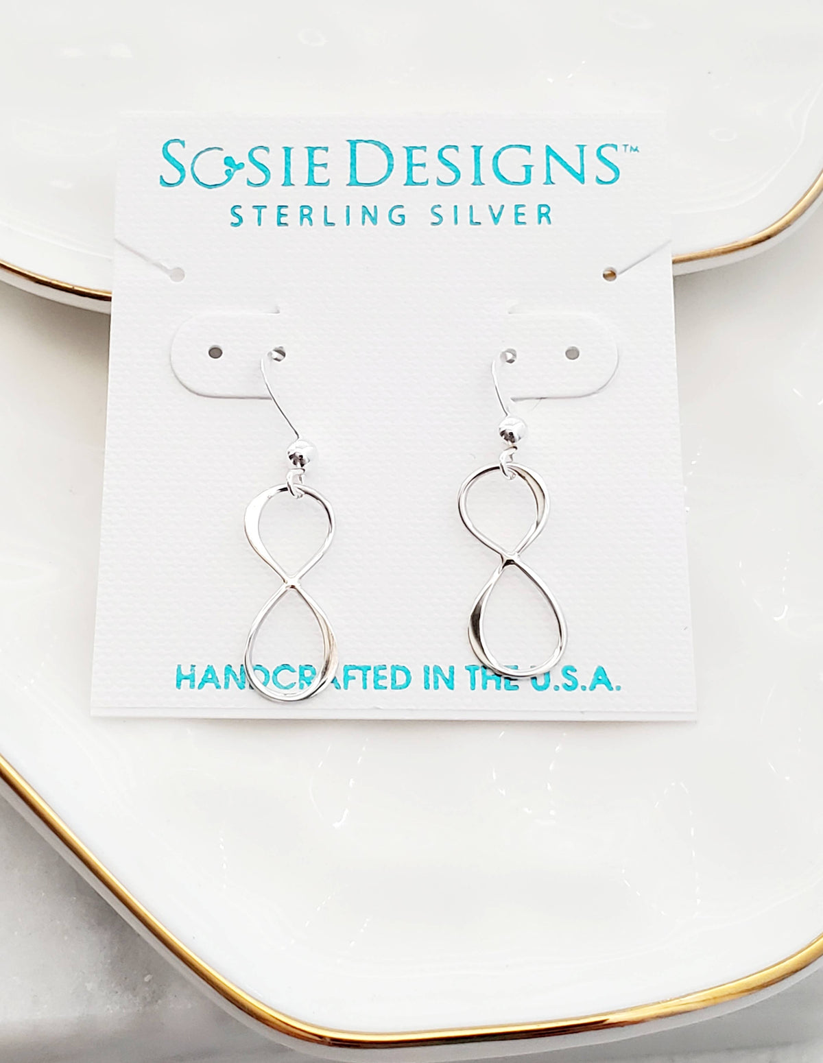Silver Infinity Earrings *
