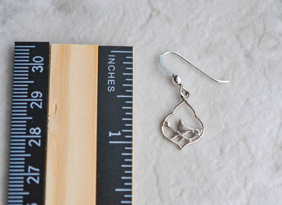Silver Moroccan Bird Earrings