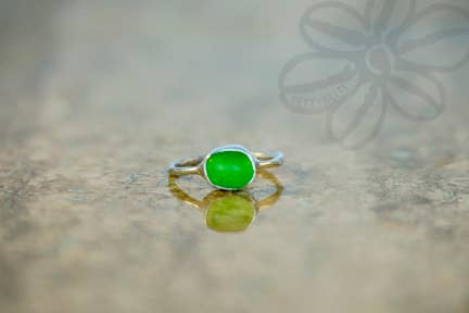 Betty Micro Genuine Sea Glass Ring