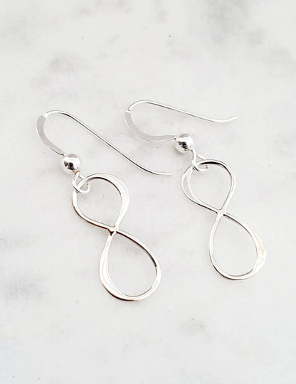 Silver Infinity Earrings *