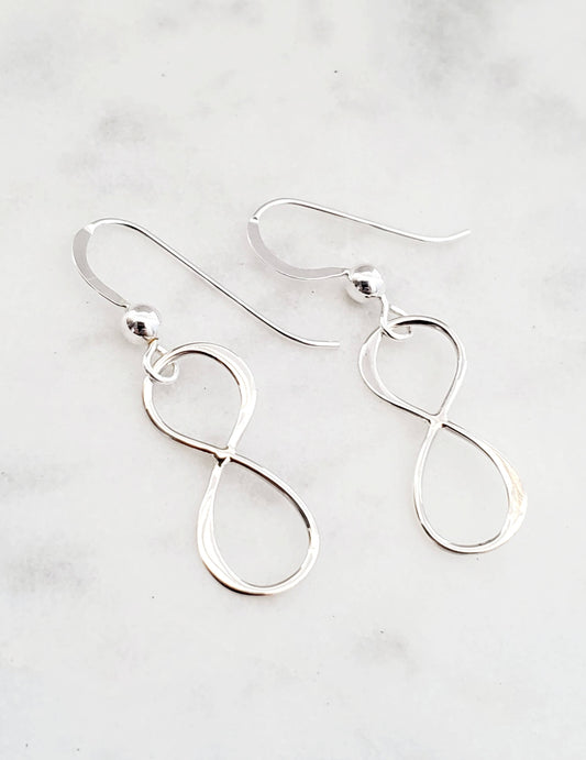 Silver Infinity Earrings *