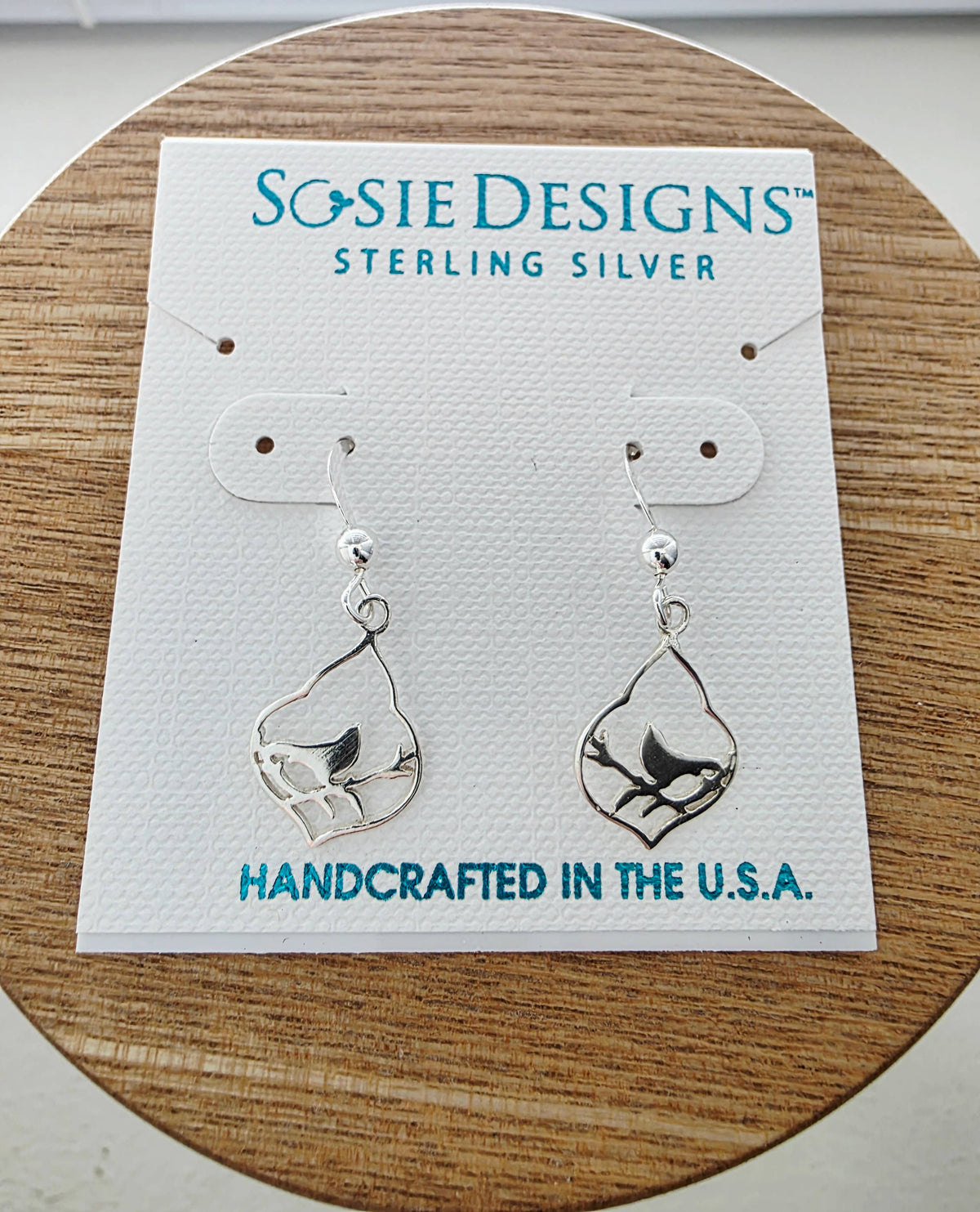 Silver Moroccan Bird Earrings