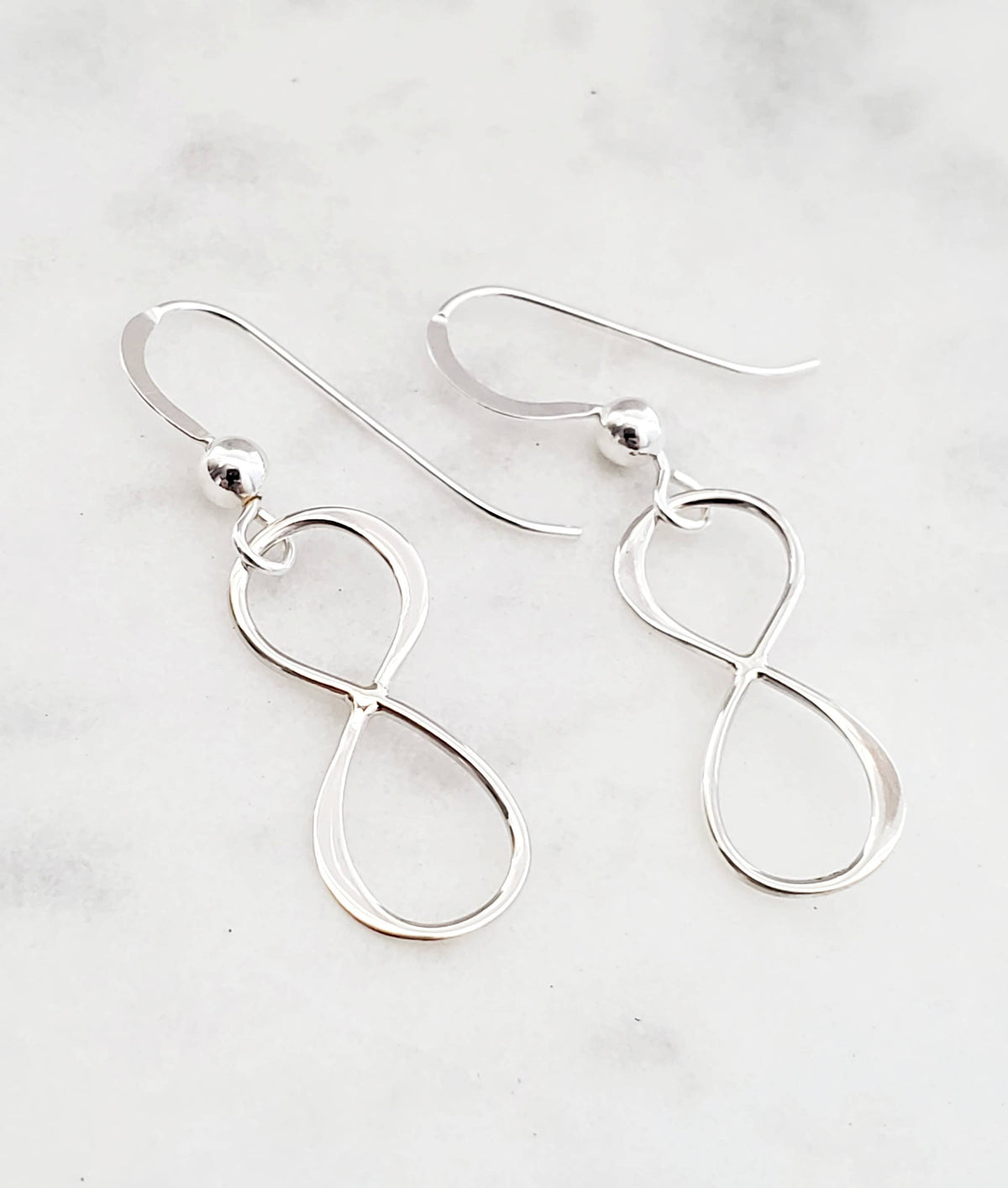Silver Infinity Earrings *