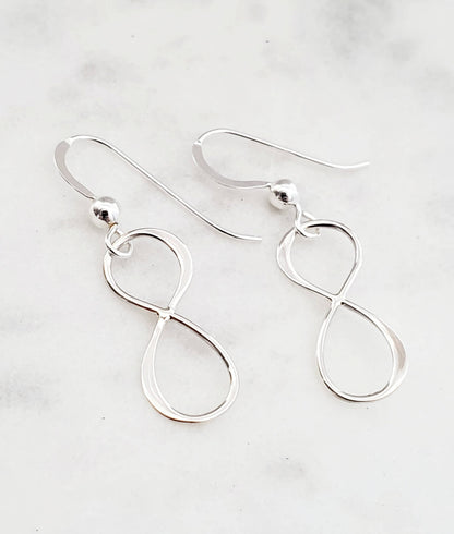 Silver Infinity Earrings *